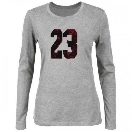 Jordan T-Shirts Long Sleeved For Women #414569 $24.80 USD, Wholesale Replica Jordan T-Shirts
