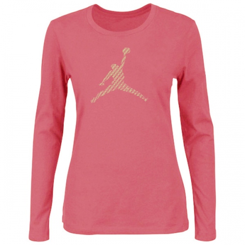 Jordan T-Shirts Long Sleeved For Women #414847 $24.80 USD, Wholesale Replica Jordan T-Shirts