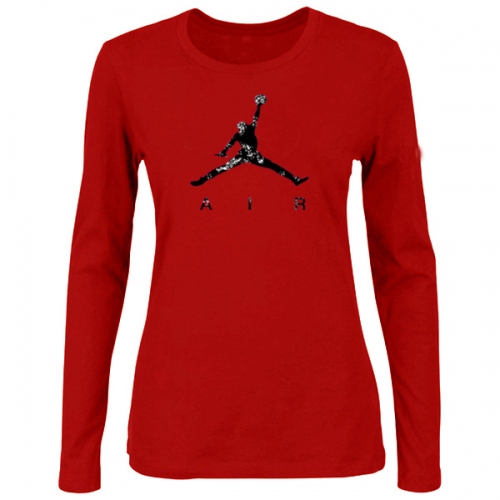 Jordan T-Shirts Long Sleeved For Women #414962 $24.80 USD, Wholesale Replica Jordan T-Shirts