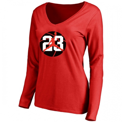 Jordan T-Shirts Long Sleeved For Women #415155 $24.80 USD, Wholesale Replica Jordan T-Shirts