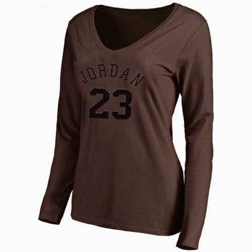 Jordan T-Shirts Long Sleeved For Women #415575 $24.80 USD, Wholesale Replica Jordan T-Shirts