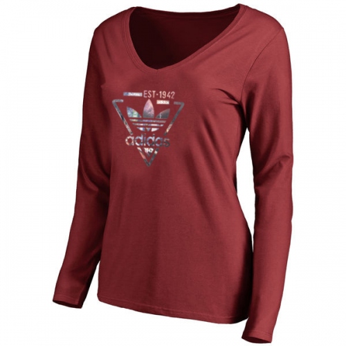 Adidas T-Shirts Long Sleeved For Women #415812 $24.80 USD, Wholesale Replica Adidas T-Shirts