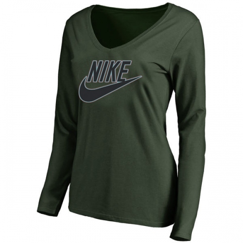 Nike T-Shirts Long Sleeved For Women #416080 $24.80 USD, Wholesale Replica Nike T-Shirts