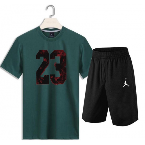 Jordan Tracksuits Short Sleeved For Men #418514 $36.20 USD, Wholesale Replica Jordan Tracksuits