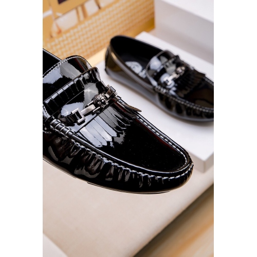 Replica Versace Leather Shoes For Men #419959 $80.00 USD for Wholesale