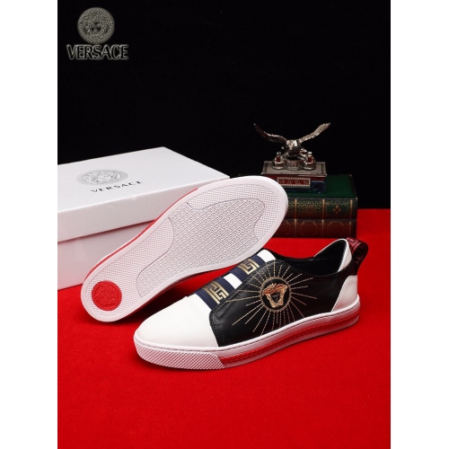 Replica Versace Shoes For Men #420193 $80.00 USD for Wholesale