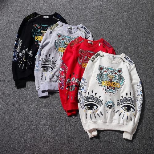 Replica Kenzo Hoodies Long Sleeved For Men #421009 $48.00 USD for Wholesale