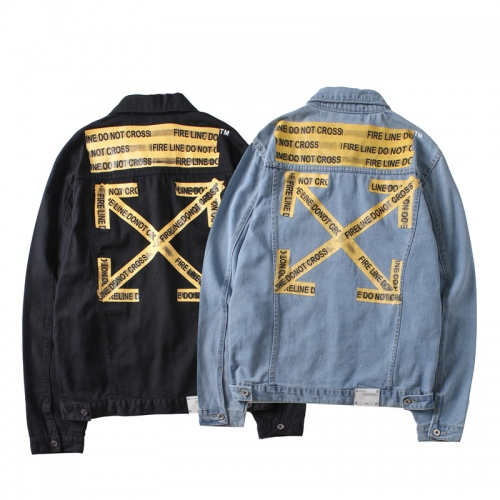 Replica Off-White Jackets Long Sleeved For Men #421015 $44.00 USD for Wholesale