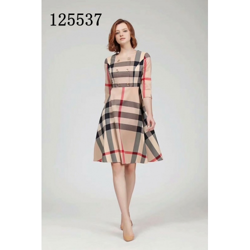 Burberry Skirts Short Sleeved For Women #421063 $56.00 USD, Wholesale Replica Burberry Skirts