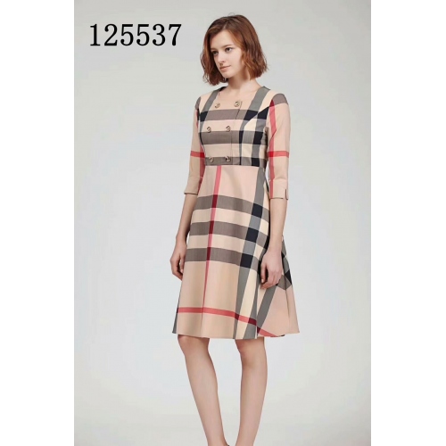 Replica Burberry Skirts Short Sleeved For Women #421063 $56.00 USD for Wholesale