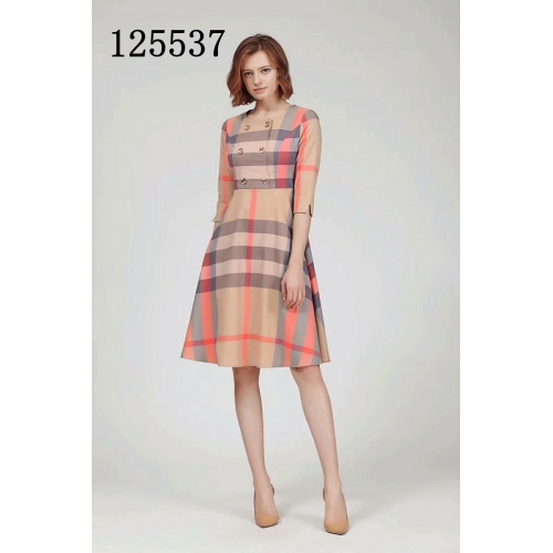 Burberry Skirts Short Sleeved For Women #421064 $56.00 USD, Wholesale Replica Burberry Skirts