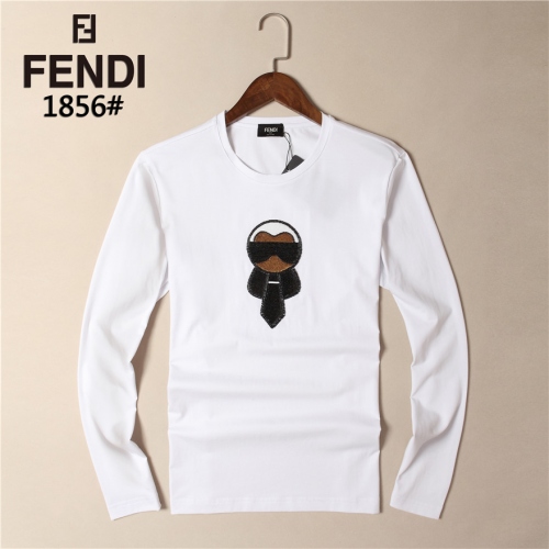 Fendi T-Shirts Long Sleeved For Men #425646 $40.20 USD, Wholesale Replica Fendi T-Shirts