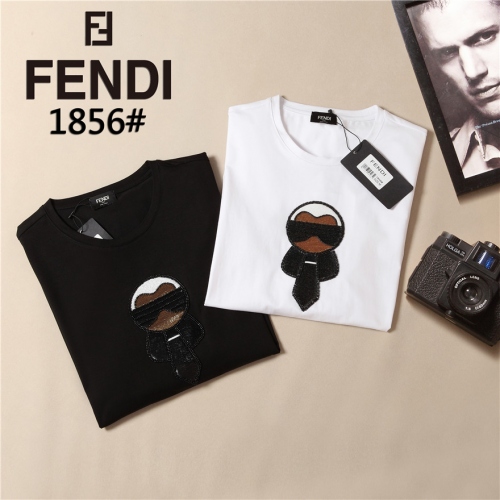 Replica Fendi T-Shirts Long Sleeved For Men #425646 $40.20 USD for Wholesale