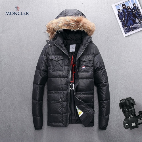 Moncler Feather Coats Long Sleeved For Men #428446 $174.80 USD, Wholesale Replica Moncler Down Feather Coat