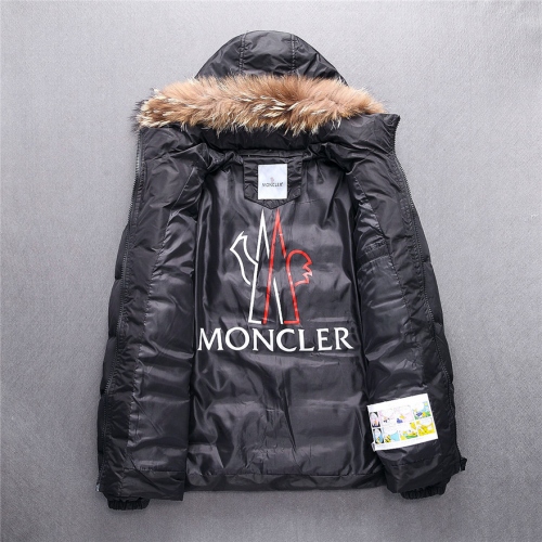 Replica Moncler Feather Coats Long Sleeved For Men #428446 $174.80 USD for Wholesale