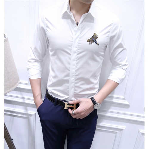Replica Dolce & Gabbana Shirts Long Sleeved For Men #428504 $86.50 USD for Wholesale
