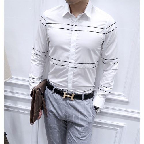 Replica Armani Shirts Long Sleeved For Men #428538 $86.50 USD for Wholesale