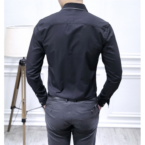 Replica Armani Shirts Long Sleeved For Men #428543 $86.50 USD for Wholesale
