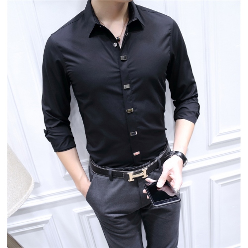 Replica Armani Shirts Long Sleeved For Men #428543 $86.50 USD for Wholesale