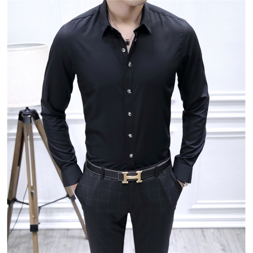 Armani Shirts Long Sleeved For Men #428544 $86.50 USD, Wholesale Replica Armani Shirts