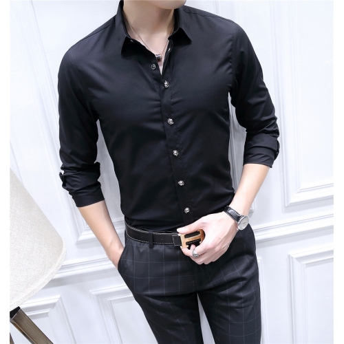 Replica Armani Shirts Long Sleeved For Men #428544 $86.50 USD for Wholesale