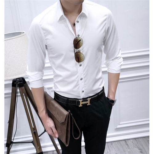 Armani Shirts Long Sleeved For Men #428546 $86.50 USD, Wholesale Replica Armani Shirts