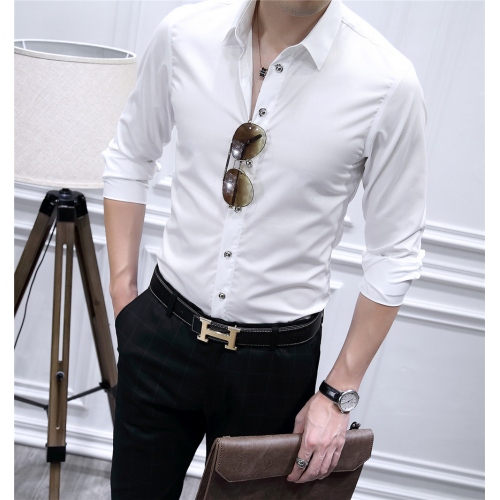 Replica Armani Shirts Long Sleeved For Men #428546 $86.50 USD for Wholesale