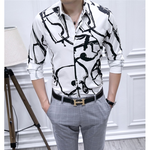Givenchy shirts Long Sleeved For Men #428605