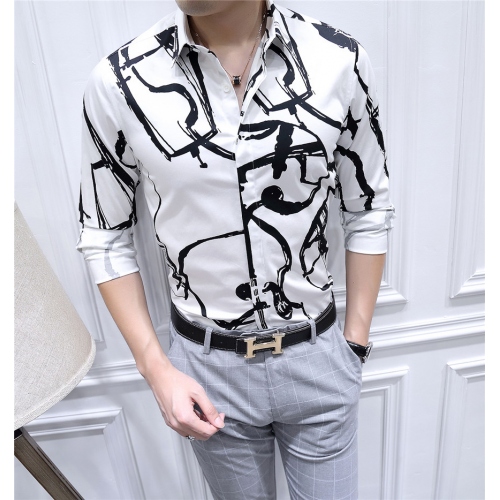 Replica Givenchy shirts Long Sleeved For Men #428605 $86.50 USD for Wholesale