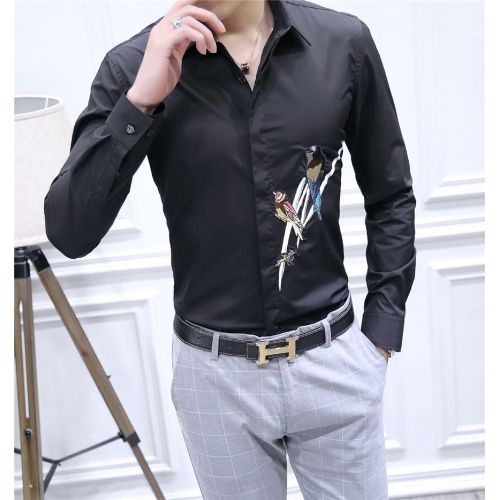 Replica Dolce & Gabbana Shirts Long Sleeved For Men #428623 $86.50 USD for Wholesale