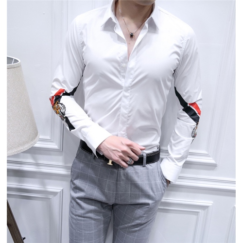 Dolce &amp; Gabbana Shirts Long Sleeved For Men #428632 $86.50 USD, Wholesale Replica Dolce &amp; Gabbana D&amp;G Shirts