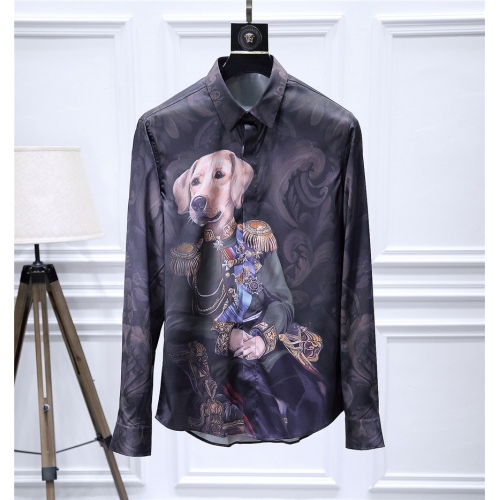Dolce &amp; Gabbana Shirts Long Sleeved For Men #428635 $86.50 USD, Wholesale Replica Dolce &amp; Gabbana D&amp;G Shirts