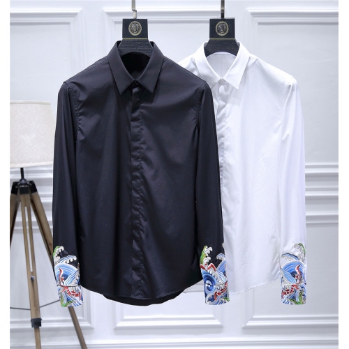 Replica Dolce & Gabbana Shirts Long Sleeved For Men #428639 $86.50 USD for Wholesale