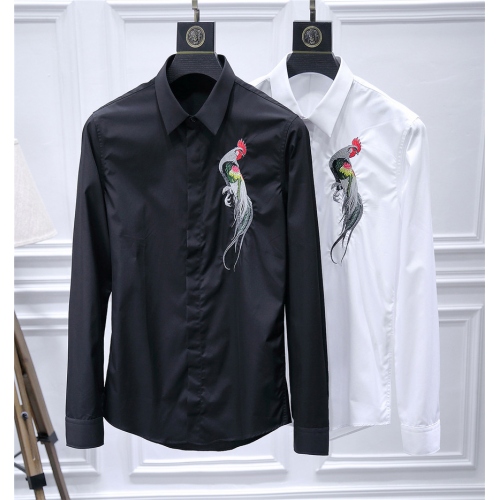 Replica Dolce & Gabbana Shirts Long Sleeved For Men #428646 $86.50 USD for Wholesale