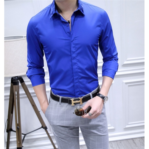 Armani Shirts Long Sleeved For Men #428651