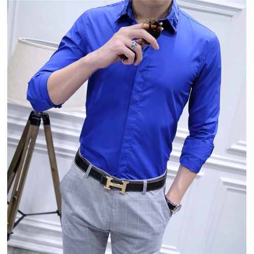 Replica Armani Shirts Long Sleeved For Men #428651 $86.50 USD for Wholesale