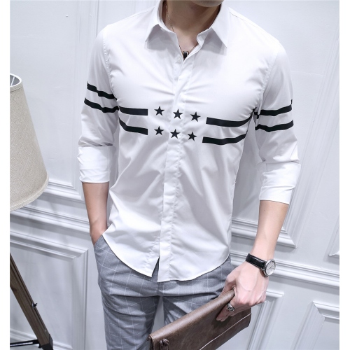 Givenchy shirts Long Sleeved For Men #428665 $86.50 USD, Wholesale Replica Givenchy Shirts