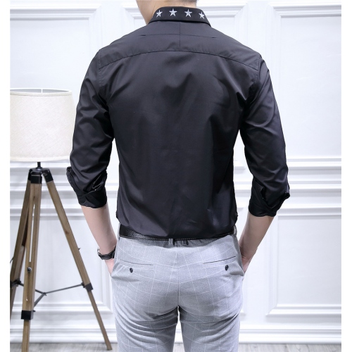 Replica Givenchy shirts Long Sleeved For Men #428672 $86.50 USD for Wholesale