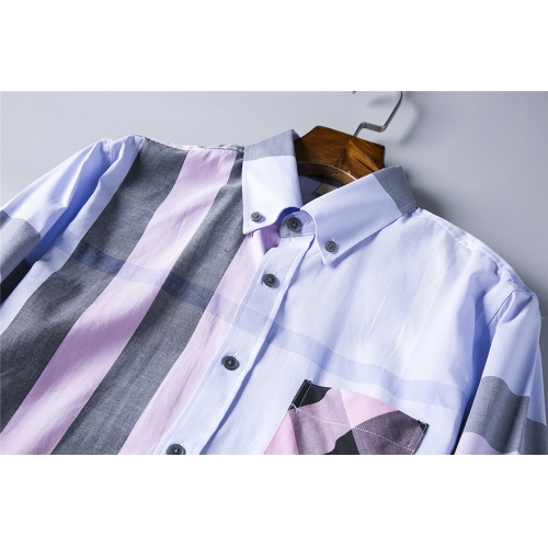 Replica Burberry Shirts Long Sleeved For Men #428729 $40.00 USD for Wholesale