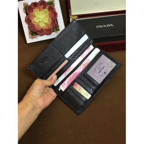 Replica Prada AAA Quality Wallets For Men #429868 $45.00 USD for Wholesale