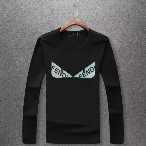 Fendi T-Shirts Long Sleeved For Men #432292 $31.50 USD, Wholesale Replica Fendi T-Shirts
