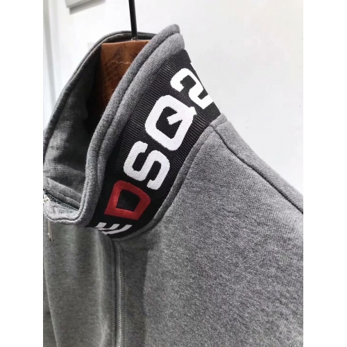 Replica Dsquared Hoodies Long Sleeved For Men #433691 $48.00 USD for Wholesale