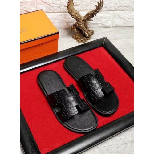 Hermes Slippers For Men #434886 $52.00 USD, Wholesale Replica Hermes Slippers