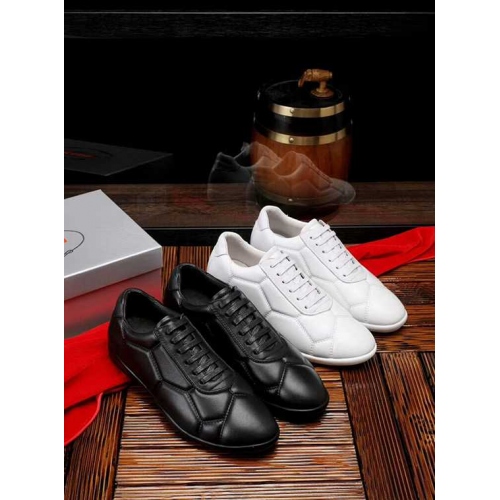 Replica Prada Casual Shoes For Men #435050 $93.00 USD for Wholesale