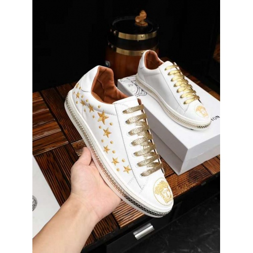 Versace Casual Shoes For Men #435089 $98.00 USD, Wholesale Replica Versace Flat Shoes