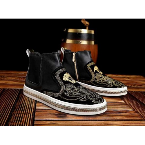Replica Versace High Tops Shoes For Men #435158 $98.00 USD for Wholesale