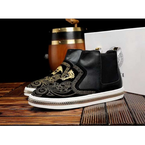 Replica Versace High Tops Shoes For Men #435158 $98.00 USD for Wholesale