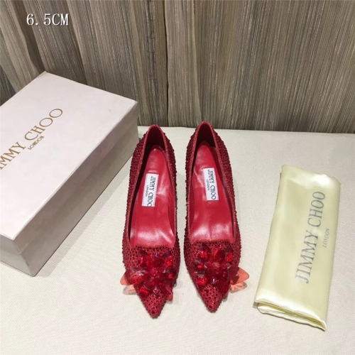 Replica Jimmy Choo High-Heeled Shoes For Women #436558 $91.00 USD for Wholesale