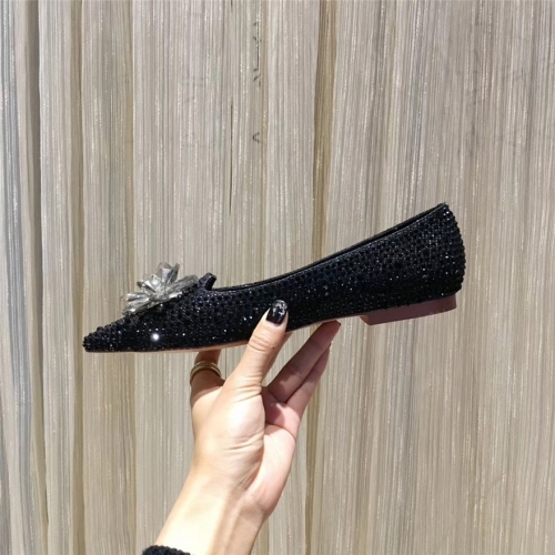 Replica Jimmy Choo Flat Shoes For Women #436605 $91.00 USD for Wholesale
