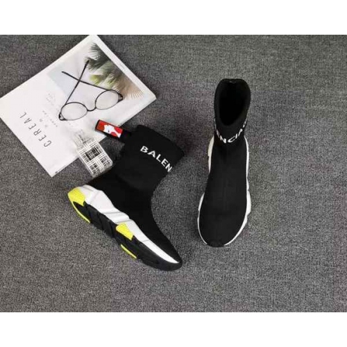 Replica Balenciaga BHigh Top Shoes For Women #438578 $72.00 USD for Wholesale